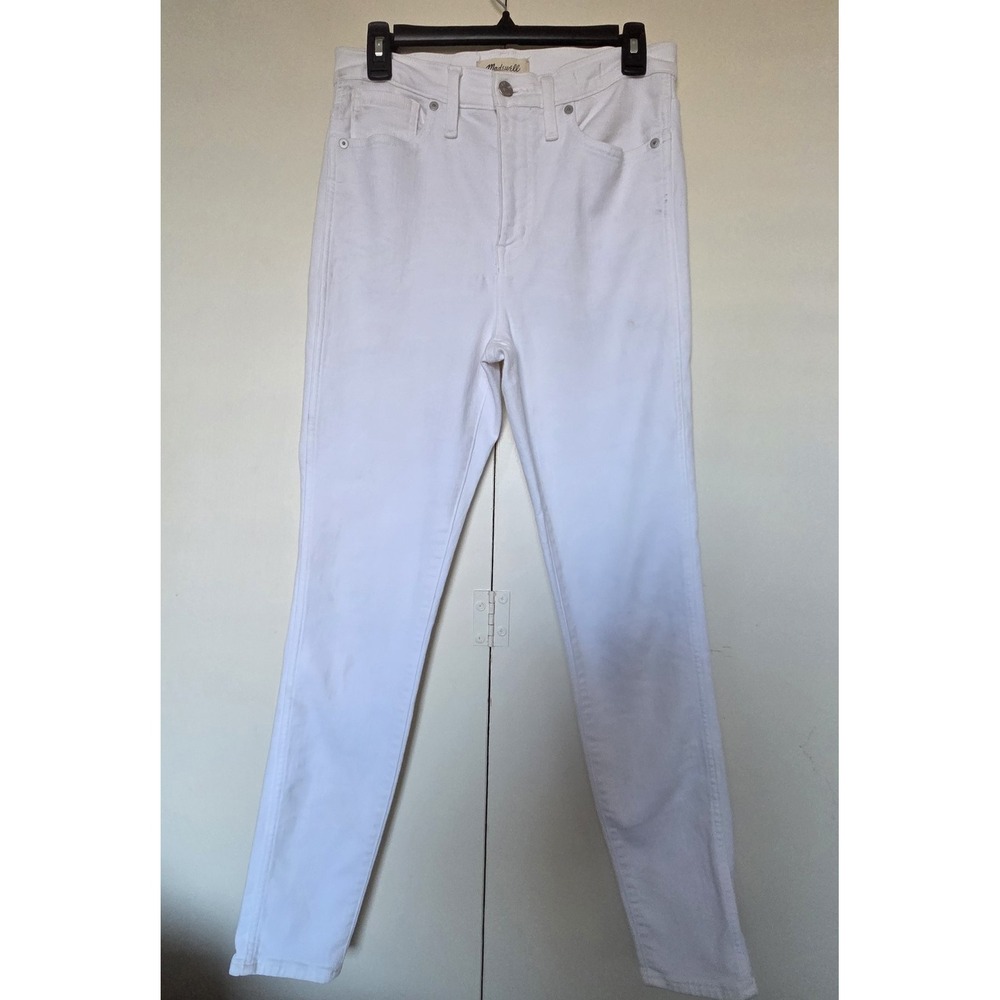 MADEWELL Women's White Jeans Sz 29 Skinny High Rise~EUC